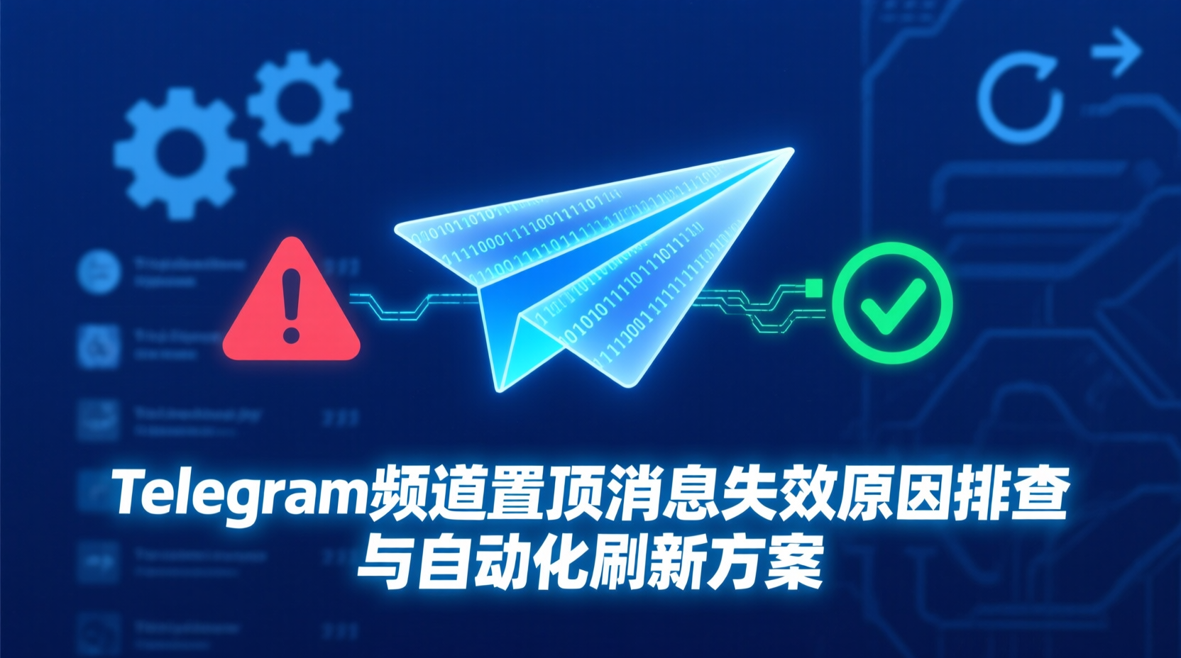 Telegram频道置顶消息失效原因排查与自动化刷新方案